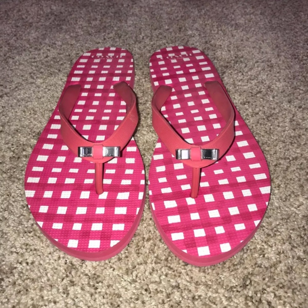 Coach flip flops